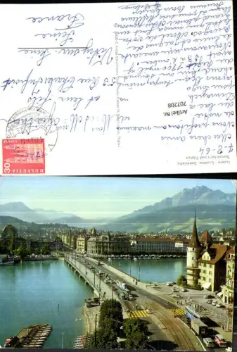707208 Luzern Lucerne Schweiz alte Ansichtskarte