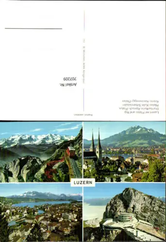 707209 Luzern Lucerne Schweiz alte Ansichtskarte