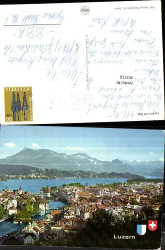 707210 Luzern Lucerne Schweiz alte Ansichtskarte