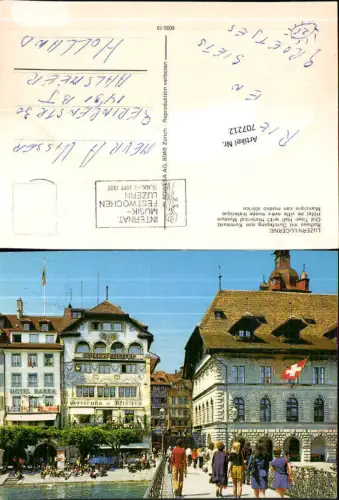707212 Luzern Lucerne Schweiz alte Ansichtskarte