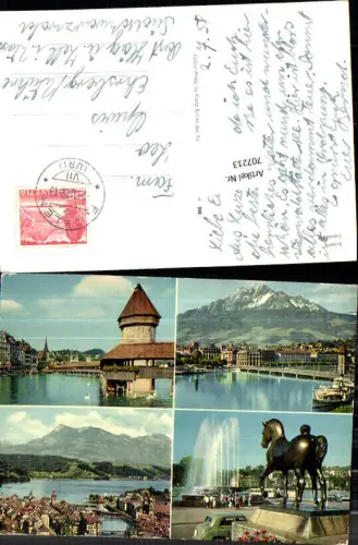 707213 Luzern Lucerne Schweiz alte Ansichtskarte