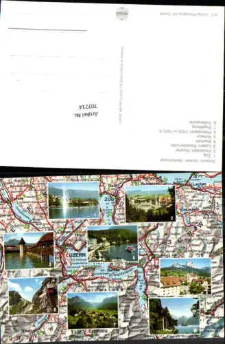 707214 Luzern Lucerne Schweiz alte Ansichtskarte