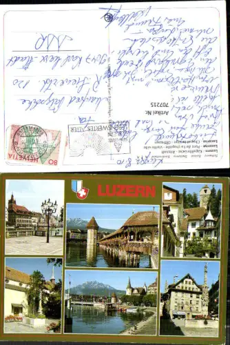 707215 Luzern Lucerne Schweiz alte Ansichtskarte