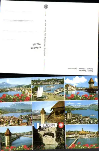 707216 Luzern Lucerne Schweiz alte Ansichtskarte