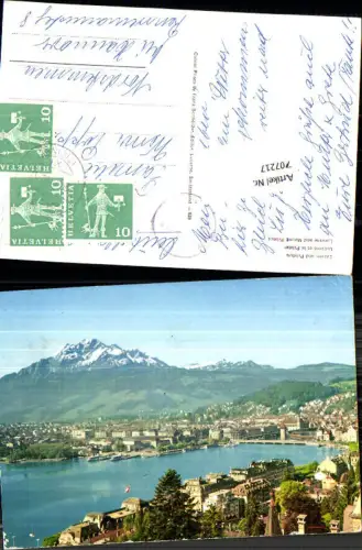 707217 Luzern Lucerne Schweiz alte Ansichtskarte