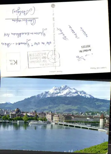 707221 Luzern Lucerne Schweiz alte Ansichtskarte