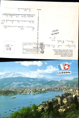 707222 Luzern Lucerne Schweiz alte Ansichtskarte
