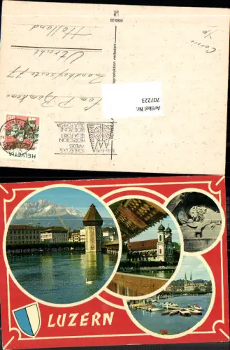 707223 Luzern Lucerne Schweiz alte Ansichtskarte