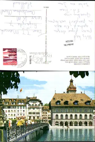 707224 Luzern Lucerne Schweiz alte Ansichtskarte