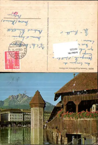 707225 Luzern Lucerne Schweiz alte Ansichtskarte