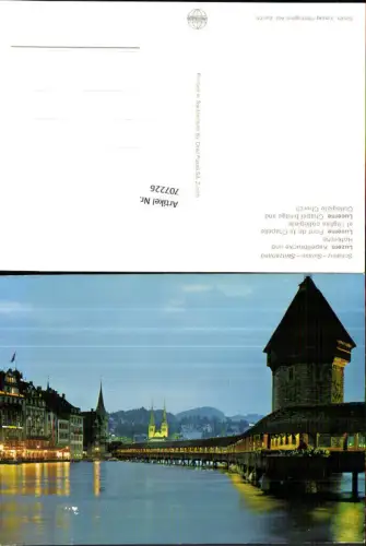 707226 Luzern Lucerne Schweiz alte Ansichtskarte