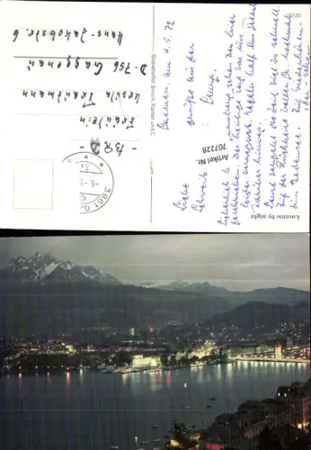 707228 Luzern Lucerne Schweiz alte Ansichtskarte
