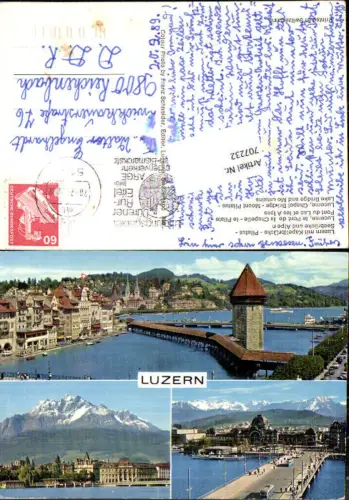 707232 Luzern Lucerne Schweiz alte Ansichtskarte