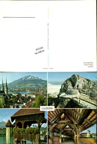 707234 Luzern Lucerne Schweiz alte Ansichtskarte