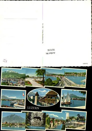 707236 Luzern Lucerne Schweiz alte Ansichtskarte