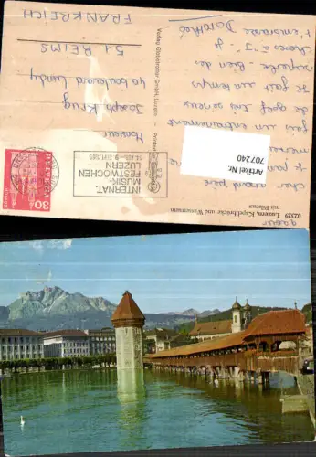 707240 Luzern Lucerne Schweiz alte Ansichtskarte