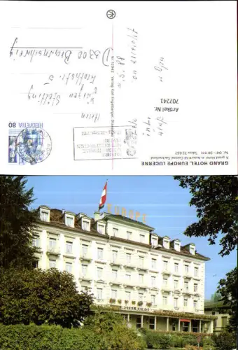 707241 Luzern Lucerne Schweiz alte Ansichtskarte