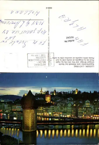 707242 Luzern Lucerne Schweiz alte Ansichtskarte
