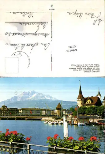 707243 Luzern Lucerne Schweiz alte Ansichtskarte
