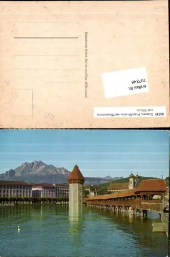 707246 Luzern Lucerne Schweiz alte Ansichtskarte