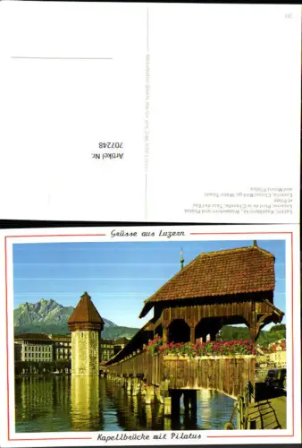 707248 Luzern Lucerne Schweiz alte Ansichtskarte