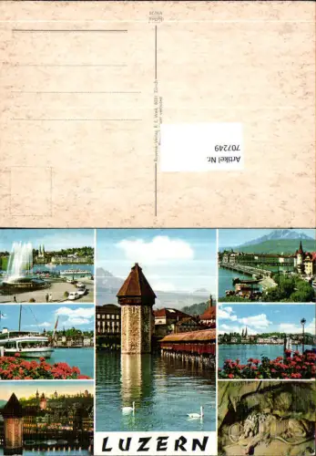 707249 Luzern Lucerne Schweiz alte Ansichtskarte