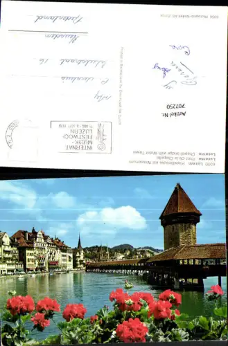 707250 Luzern Lucerne Schweiz alte Ansichtskarte