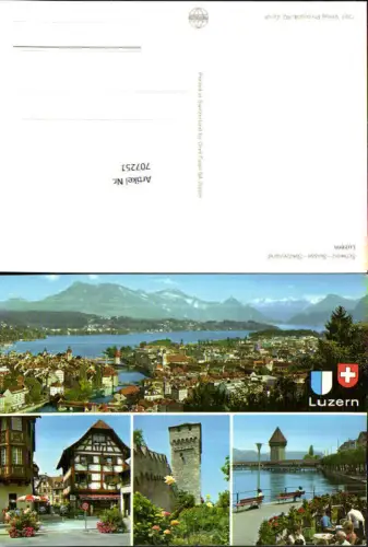 707251 Luzern Lucerne Schweiz alte Ansichtskarte