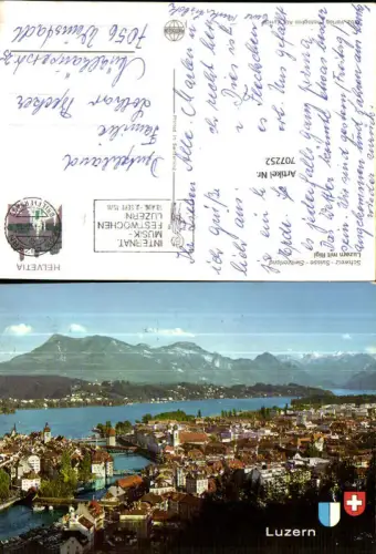 707252 Luzern Lucerne Schweiz alte Ansichtskarte