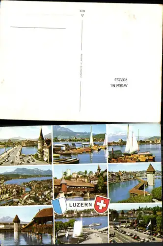 707253 Luzern Lucerne Schweiz alte Ansichtskarte