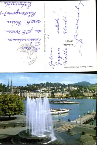 707254 Luzern Lucerne Schweiz alte Ansichtskarte