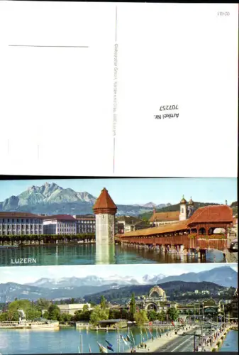 707257 Luzern Lucerne Schweiz alte Ansichtskarte