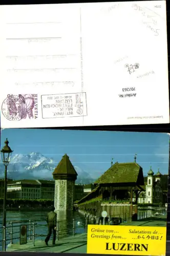 707263 Luzern Lucerne Schweiz alte Ansichtskarte