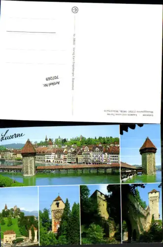 707269 Luzern Lucerne Schweiz alte Ansichtskarte