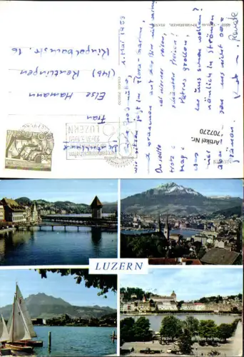 707270 Luzern Lucerne Schweiz alte Ansichtskarte