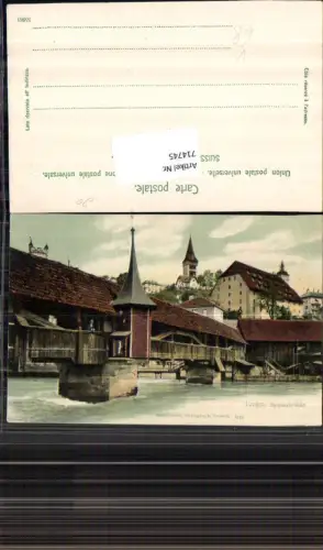 714745 Luzern Lucerne Spreuerbrücke Brücke pub E. Goetz 2116 Musegg m. Rigi pub Dr. Trenkler Vwd. 71
