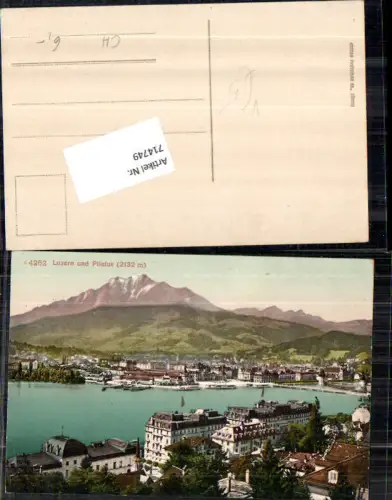 714749 Luzern Lucerne Pilatus pub Photoglob 4262