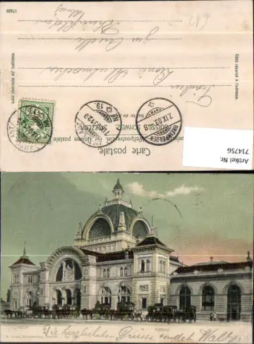 714756 Luzern Lucerne Bahnhof Kutsche pub E. Goetz 1205
