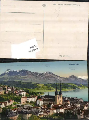 714774 Luzern Lucerne m. Rigi pub E. Goetz 4979