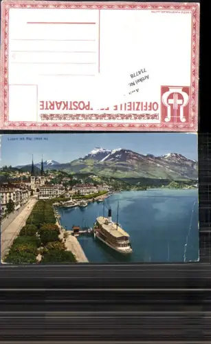 714778 Luzern Lucerne m. Rigi pub E. Goetz