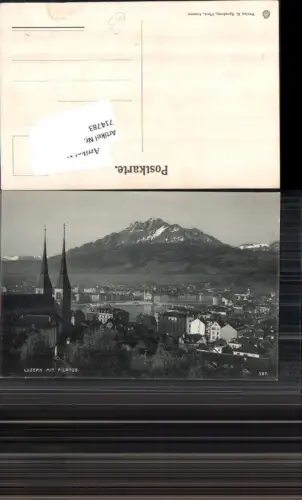 714783 Luzern Lucerne mit Pilatus