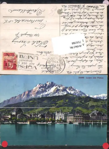 714788 Luzern Lucerne und Pilatus