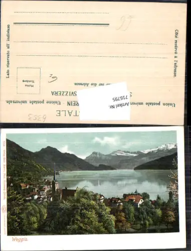 716795 Weggis am Vierwaldstättersee Alpen pub Gebr. Wehrli