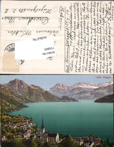 716809 Weggis am Vierwaldstättersee Alpen gel Dresden Stries