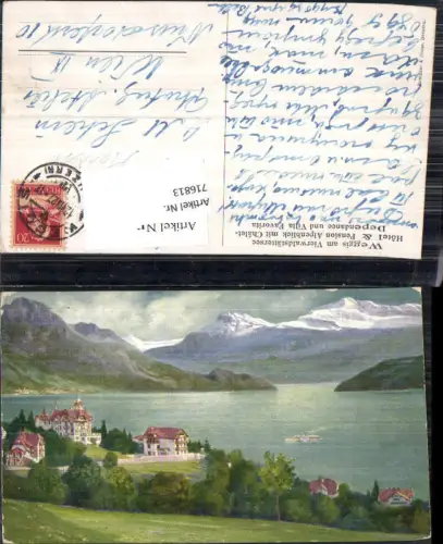 716813 Künstler AK Weggis am Vierwaldstättersee Alpen pub Römmler e Jonas