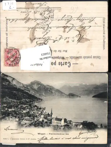 716823 Weggis am Vierwaldstättersee Alpen 1902