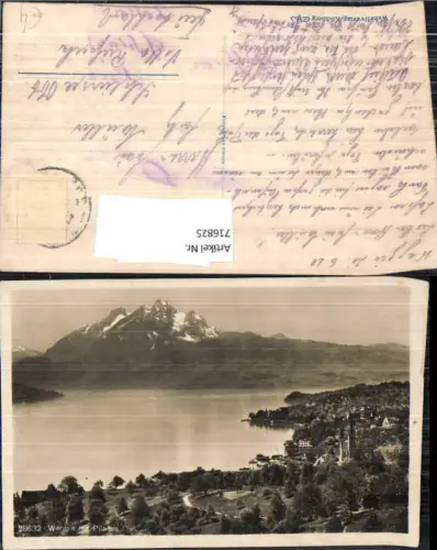 716825 Weggis am Vierwaldstättersee Alpen gel Schliersee Villa Riefseck