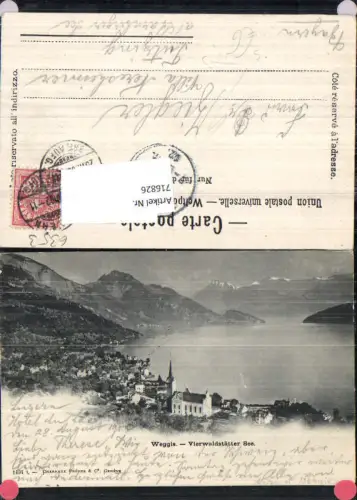 Weggis am Vierwaldstättersee gel Tutzing Starnbergersee Villa Neresheimer Stp.