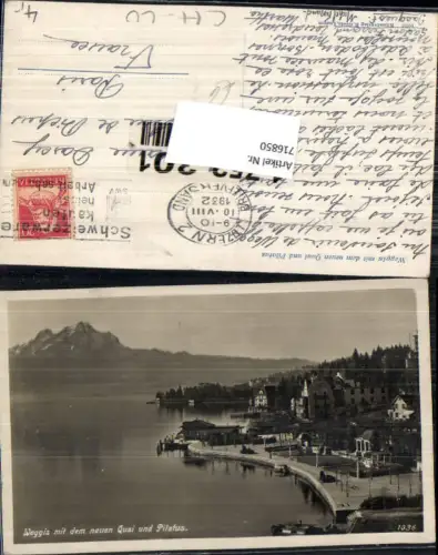 716850 Weggis am Vierwaldstättersee Alpen neuer Quai