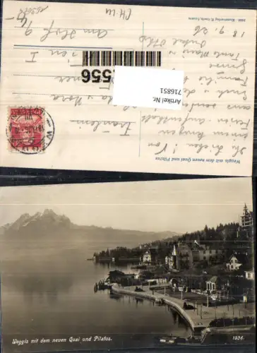 716851 Weggis am Vierwaldstättersee Alpen neuer Quai